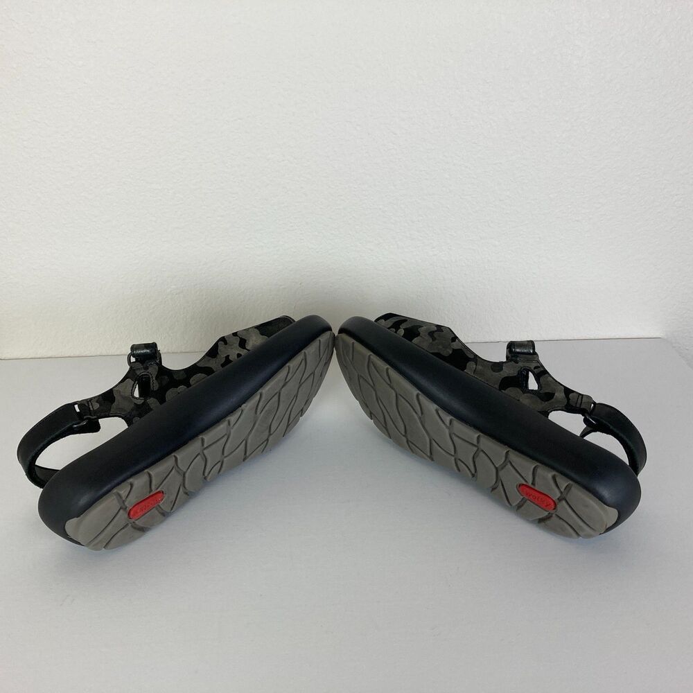 Wolky Women's Rio Platform Sandals Camouflage Black Silver EU 42 (US 11) - Picture 7 of 9